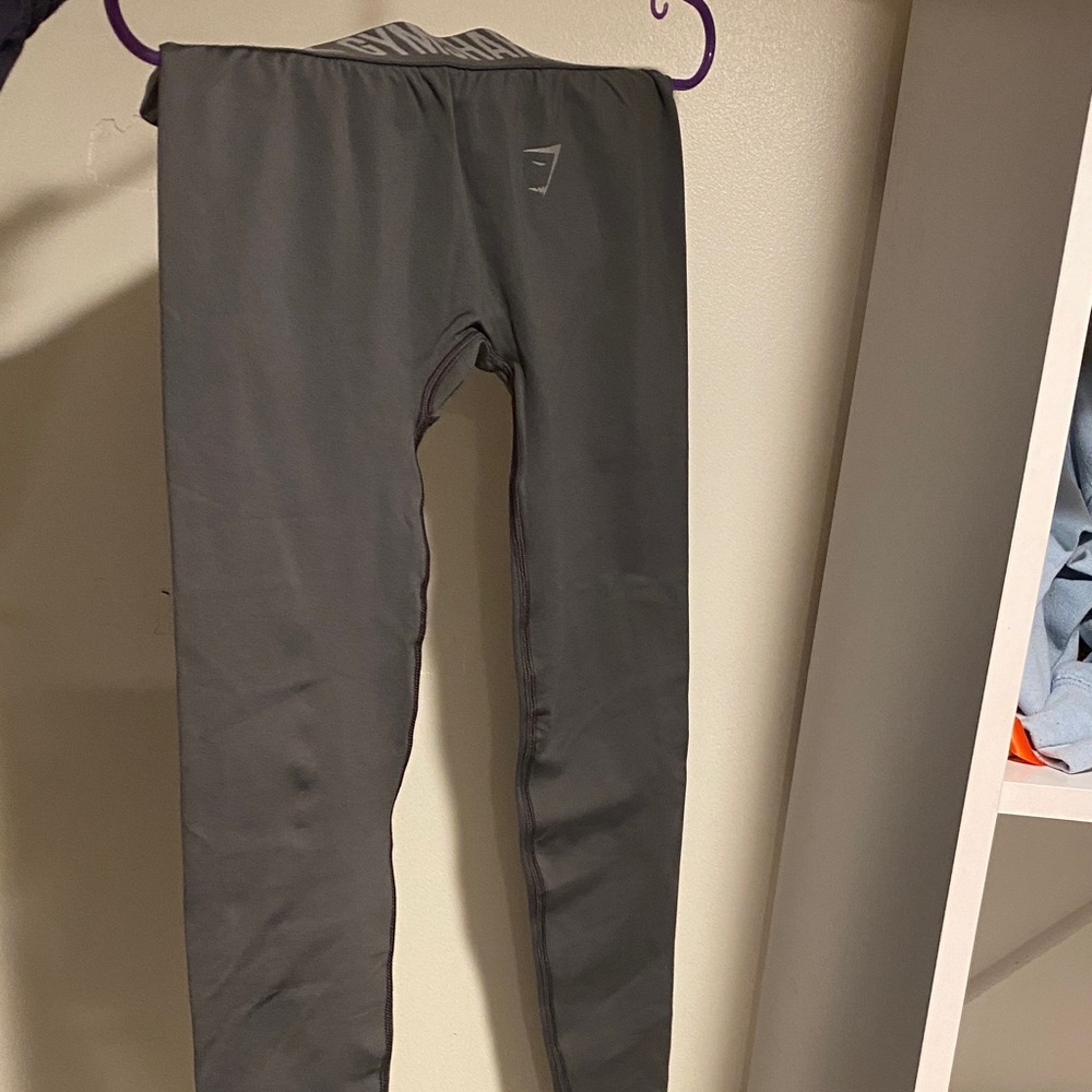 Gymshark Women's Charcoal Gray High-Waisted Leggings